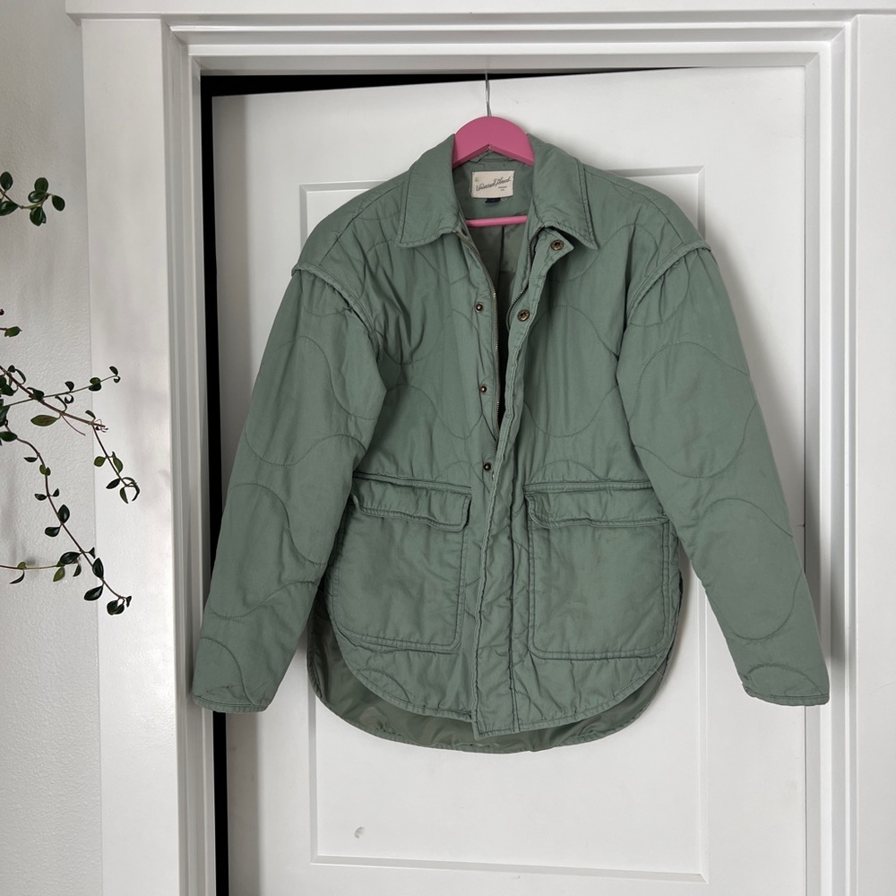 Warm Green Quilted Jacket